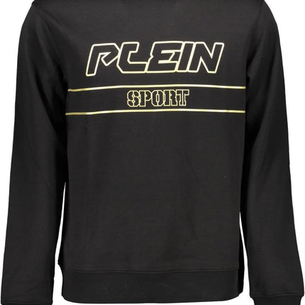SEO. PLEIN SPORT Sweatshirt Herren mit Zip – Schwarzes Logo-Sweatshirt für Herbst/Winter - Schwarz Linkreich