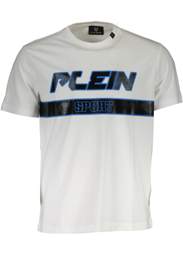SEO. PLEIN SPORT T-Shirt Herren – Weißes Kurzarm-Shirt aus Baumwolle für Sommer - Weiß Linkreich