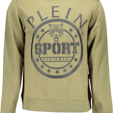 PLEIN SPORT Sweatshirt Herren Grün – Langarm mit Logo-Print für Herbst/Winter