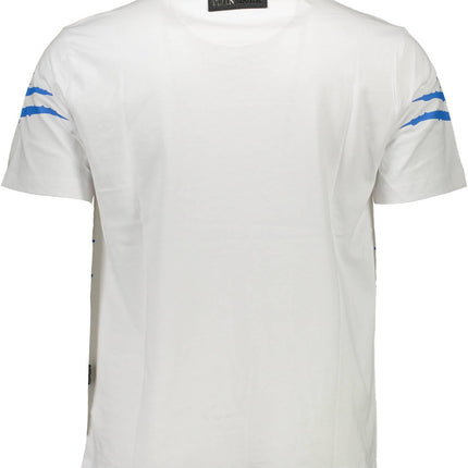 PLEIN SPORT Kurzarm-T-Shirt Herren Weiss – Kontrastierende Details & Logo-Druck