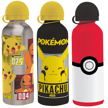 SEO. Pokemon Aluminium Flasche 500ml Schule Sport - Silber Linkreich