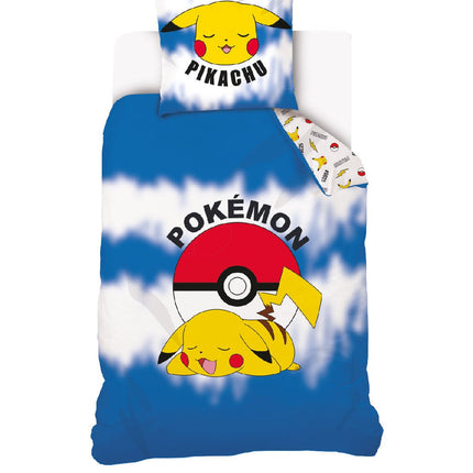 SEO. Pokemon Pikachu Bettwäsche - weiche Baumwolle 140x200 cm Kissen und Decke - Linkreich