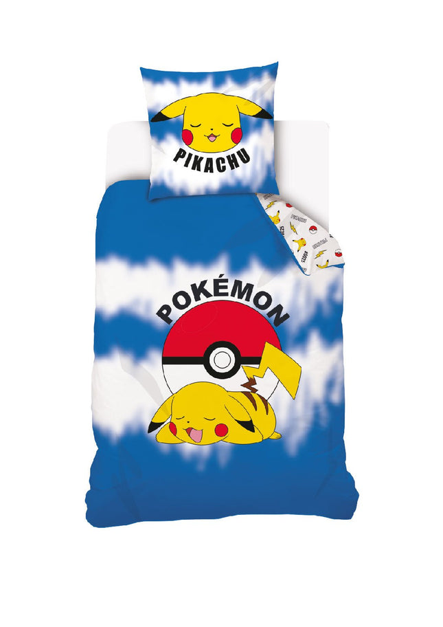 SEO. Pokemon Pikachu Bettwäsche - weiche Baumwolle 140x200 cm Kissen und Decke - Linkreich