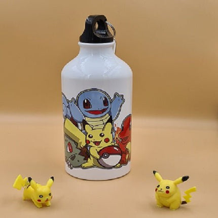 SEO. Pokemon Pikachu Glumanda Bisasam Schiggy Aluminium Flasche 500ml - Linkreich