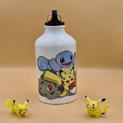 SEO. Pokemon Pikachu Glumanda Bisasam Schiggy Aluminium Flasche 500ml - Linkreich