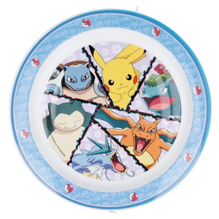 SEO. Pokemon Plastik - Teller Kunststoffset für Kinder - Mikrowelle geeignet - Linkreich