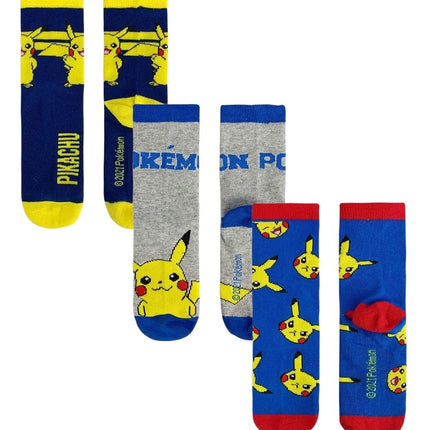 Pokemon Socken 3 Paar Unisex Kinder Pikachu () kaufen bei Linkreich – Jetzt entdecken!