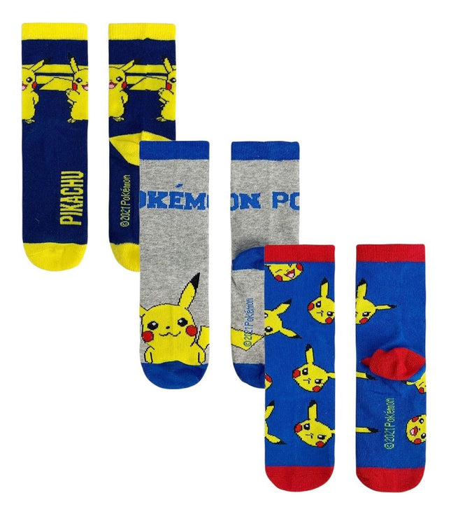 Pokemon Socken 3 Paar Unisex Kinder Pikachu () kaufen bei Linkreich – Jetzt entdecken!