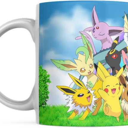 SEO. Pokemon Tasse Evoli Nachtara Feelinara Kaffeetasse 325ml Mug Cup Geschenk - Linkreich