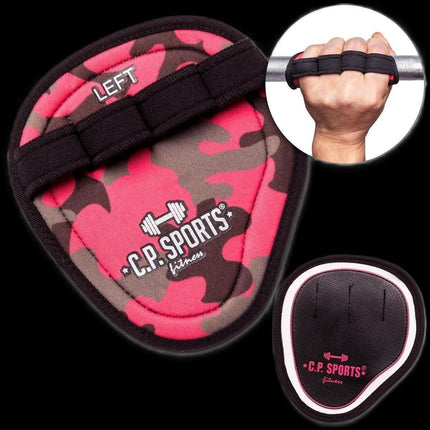 SEO. Power Grips Pro / Griff Pads verschiedene Farben F19 - 1 - C.P. Sports - Camo Pink Linkreich