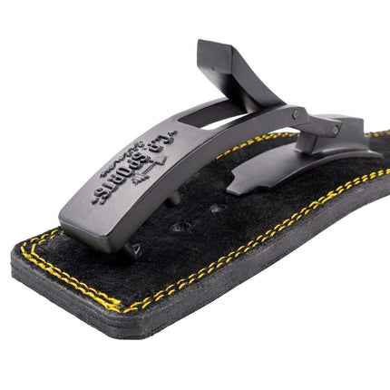SEO. Powerschnalle aus Metall für Gewichthebegürtel mit C.P. SPORTS 3D - Logo - T9/Buckle - Linkreich