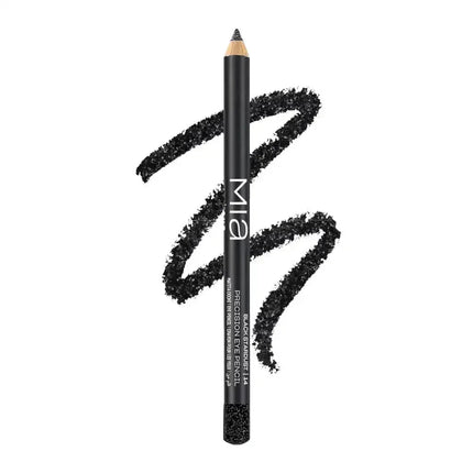 Präzisions-Augenstift 14 Black Stardust – Langanhaltender Kajal mit Schimmer-Effekt – 5 g - Schwarz Linkreich