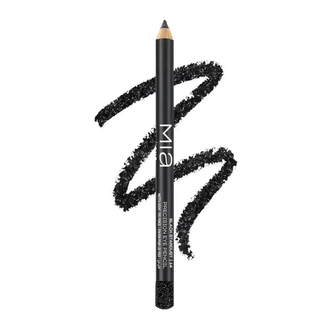 Präzisions-Augenstift 14 Black Stardust – Langanhaltender Kajal mit Schimmer-Effekt – 5 g - Schwarz Linkreich