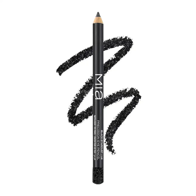 Präzisions - Augenstift 14 Black Stardust – Langanhaltender Kajal mit Schimmer - Effekt – 5 g - Linkreich