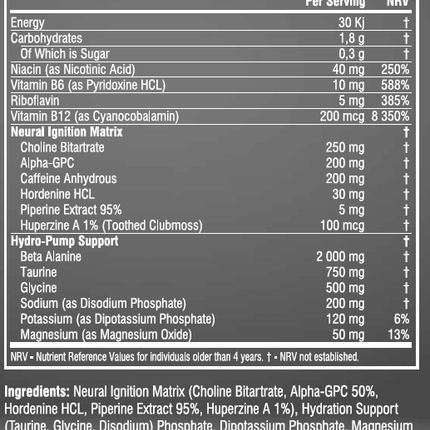 SEO. Pre Workout - Hellfire Neuro - Lime & Tropical 240g - Lime Linkreich
