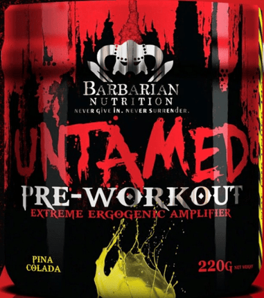 SEO. Pre - Workout Untamed - 240g - Barbarian Nutrition - Pina Colada Linkreich