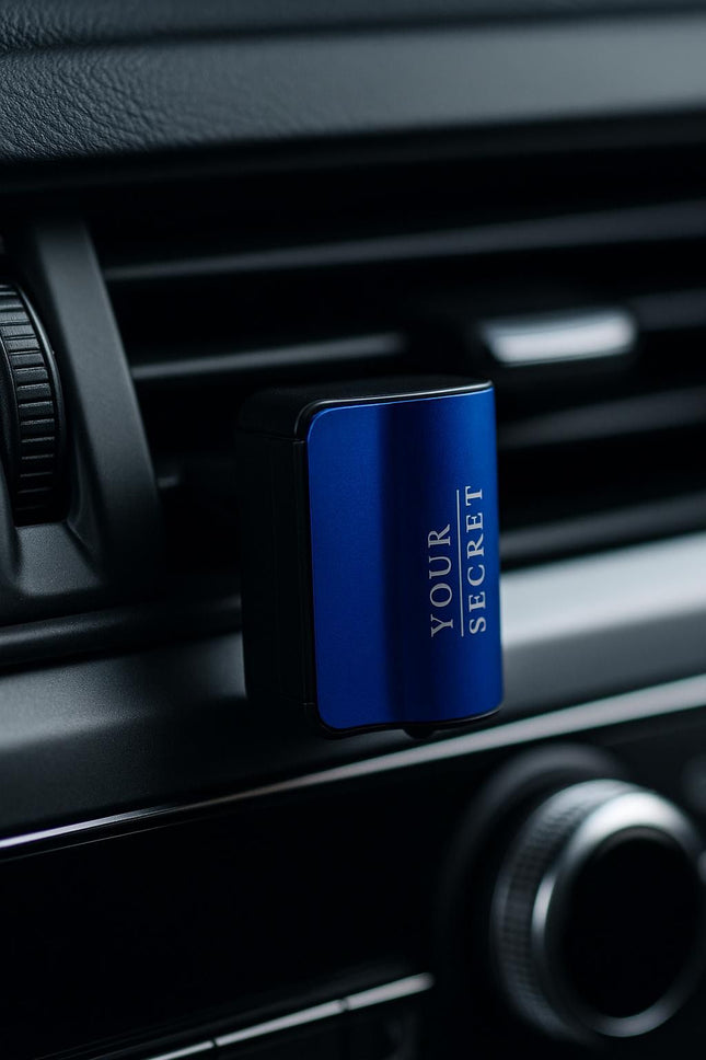 Premium Auto - Diffuser YOUR SECRET – nachfüllbarer Lufterfrischer für den Lüftungsschlitz (Blau/Schwarz) (Autozubehör) kaufen bei Linkreich – Jetzt entdecken!