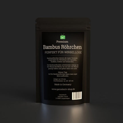 Premium Bambusröhrchen für Garnelen, Schnecken, Krebse uvm.
