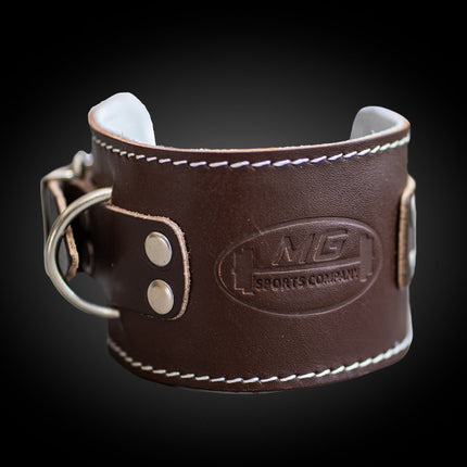 SEO. Premium Fußschlaufe- Leder- MG Sports Company® - G4 - Braun Linkreich