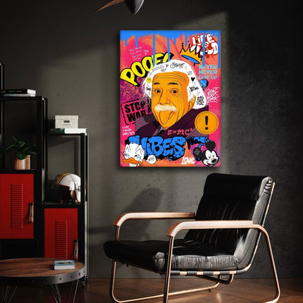 Professor Einstein - Leinwandbild Pop Art (Canvas) kaufen bei Linkreich – Jetzt entdecken!