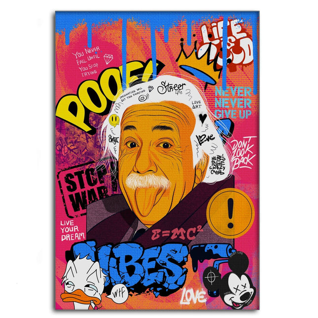 Professor Einstein - Leinwandbild Pop Art (Canvas) kaufen bei Linkreich – Jetzt entdecken!