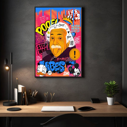 Professor Einstein - Leinwandbild Pop Art (Canvas) kaufen bei Linkreich – Jetzt entdecken!