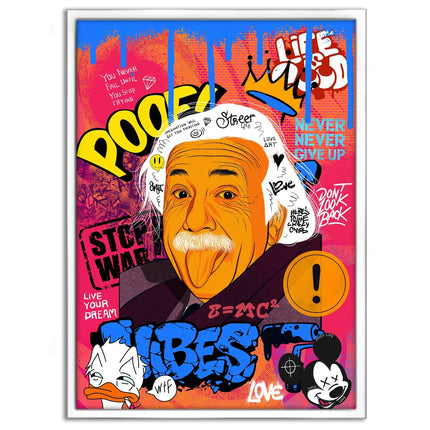 Professor Einstein - Leinwandbild Pop Art (Canvas) kaufen bei Linkreich – Jetzt entdecken!