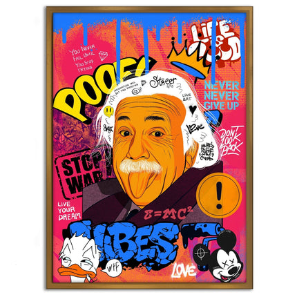 Professor Einstein - Leinwandbild Pop Art (Canvas) kaufen bei Linkreich – Jetzt entdecken!