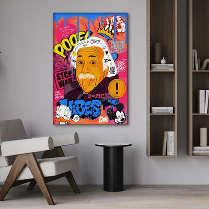 Professor Einstein - Leinwandbild Pop Art (Canvas) kaufen bei Linkreich – Jetzt entdecken!