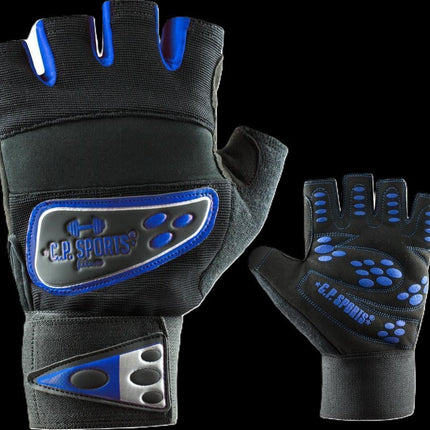 SEO. PROFI GRIP Bandagen Handschuhe - verschiedene Farben - C.P. Sports - F9 - Blau Linkreich