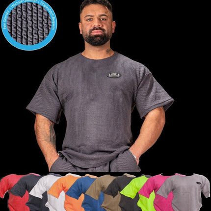 SEO. Profi Gym Shirt Bodybuilding / Fitness T-Shirt - Unisex - MG Sports Company® - S8 - 4 - Hell Blau Linkreich