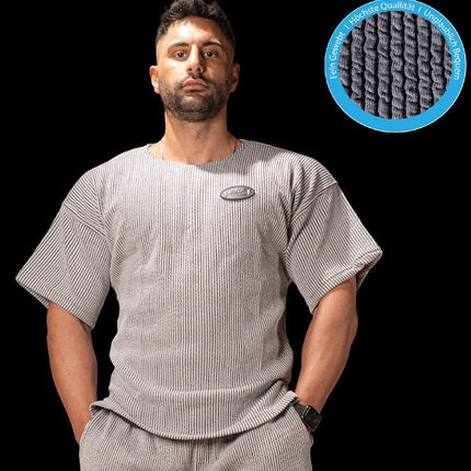 SEO. Profi Gym Shirt Bodybuilding / Fitness T-Shirt - Unisex - MG Sports Company® - S8 - 4 - Light Grey Linkreich