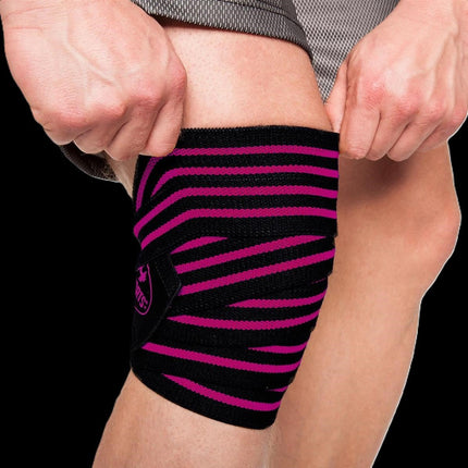 SEO. Profi Kniebandagen - 200cm / verschiedene Farben - C.P. Sports - T25 - Pink Linkreich