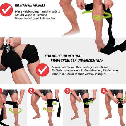 SEO. Profi Kniebandagen - Pink - Länge 150cm C.P. Sports - T23 - Linkreich