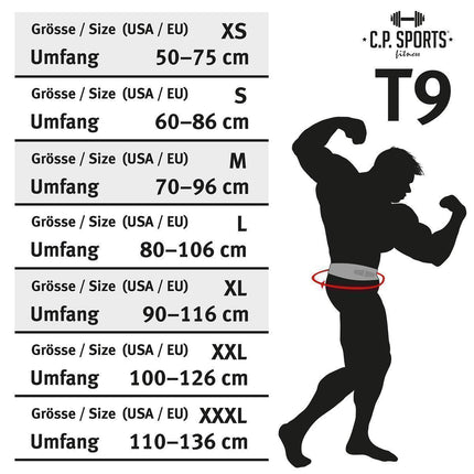 SEO. Profi Powerlifting - Gürtel mit Powerschnalle - Camouflage Grün - C.P. Sports T9 - XS Linkreich