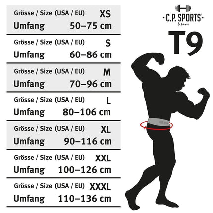 SEO. Profi Powerlifting - Gürtel mit Powerschnalle - Camouflage Weiß - C.P. Sports T9 - XS Linkreich