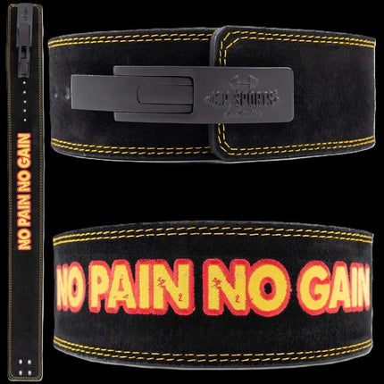 SEO. Profi Powerlifting - Gürtel mit Powerschnalle - No Pain no Gain - C.P. Sports T9 - XS Linkreich