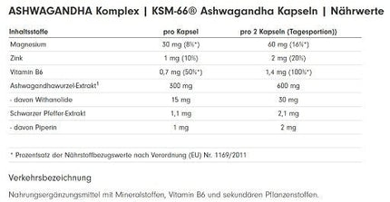 SEO. ProFuel Ashwagandha Komplex KSM - 66 120 Kapseln - Linkreich
