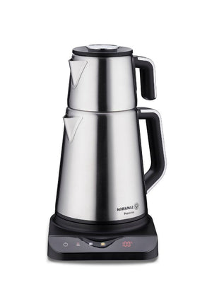 Prosense Teemaschine Edelstahl – 0,8 L / 1,7 L | Türkischer Tee & Kräutertee - Linkreich