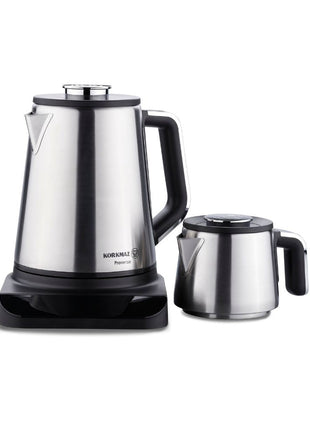 Prosense Teemaschine Edelstahl – 0,8 L / 1,7 L | Türkischer Tee & Kräutertee - Linkreich