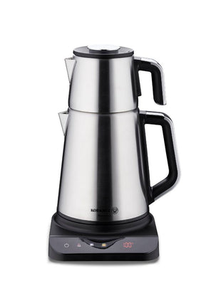 Prosense Teemaschine Edelstahl – 0,8 L / 1,7 L | Türkischer Tee & Kräutertee - Linkreich