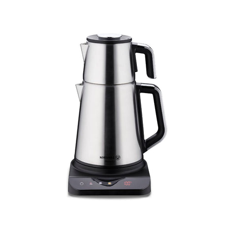 Prosense Teemaschine Edelstahl – 0,8 L / 1,7 L | Türkischer Tee & Kräutertee - Linkreich