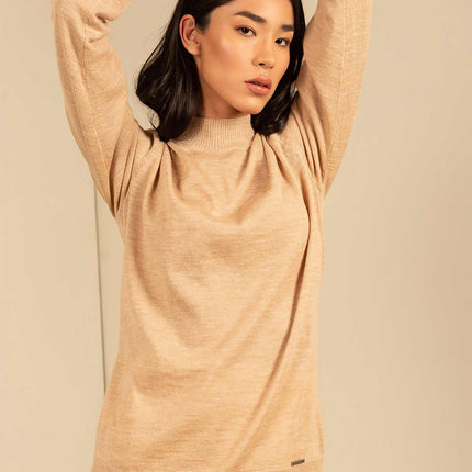 KUNA - Alpaka Damen Pullover Turtleneck - Anahi – 100 % Baby‑Alpaka