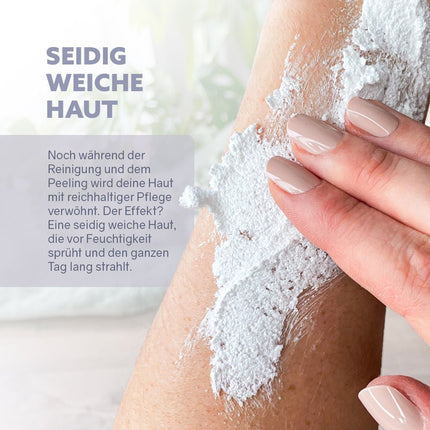 SEO. Puremetics | 3in1 Dusch - Fluff „Sensibelchen“ – Duschgel, Peeling & Pflege ohne Duftstoffe - Linkreich