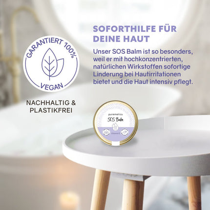 SEO. Puremetics | SOS Balm „Vitamin E“ – Intensivpflege für trockene & irritierte Haut | 10ml (vegan, ohne Parfüm) - Linkreich