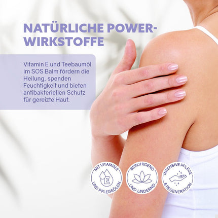 SEO. Puremetics | SOS Balm „Vitamin E“ – Intensivpflege für trockene & irritierte Haut | 10ml (vegan, ohne Parfüm) - Linkreich