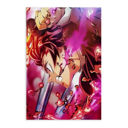 Purple Tanjiro - Demon Slayer - Anime Leinwandbild (Canvas) kaufen bei Linkreich – Jetzt entdecken!