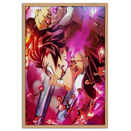Purple Tanjiro - Demon Slayer - Anime Leinwandbild (Canvas) kaufen bei Linkreich – Jetzt entdecken!