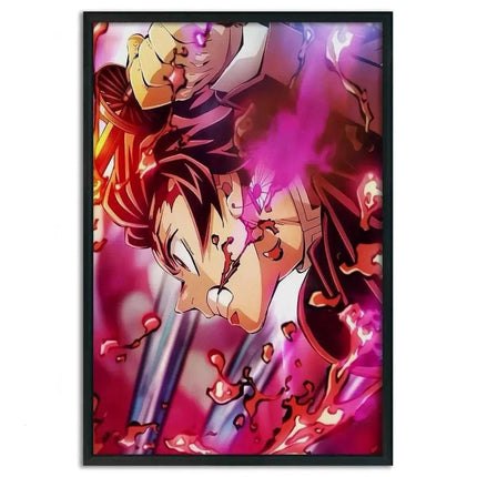 Purple Tanjiro - Demon Slayer - Anime Leinwandbild (Canvas) kaufen bei Linkreich – Jetzt entdecken!