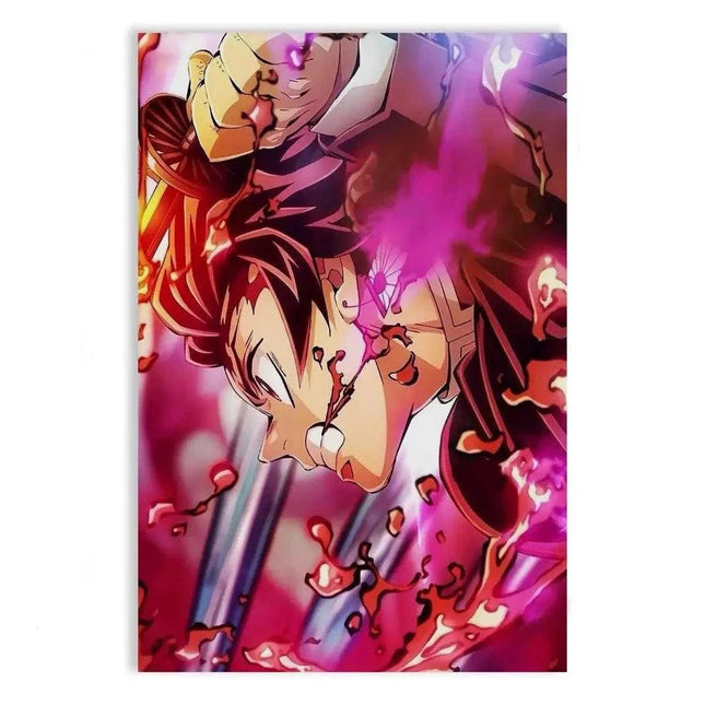 Purple Tanjiro - Demon Slayer - Anime Leinwandbild (Canvas) kaufen bei Linkreich – Jetzt entdecken!
